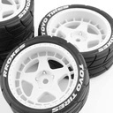 Kółka do samochodu 4X RC opony z piastami 12mm Gumowe zestaw 4szt