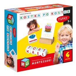 Kostka po kostce PIsanie +5 Montessori 4kostki