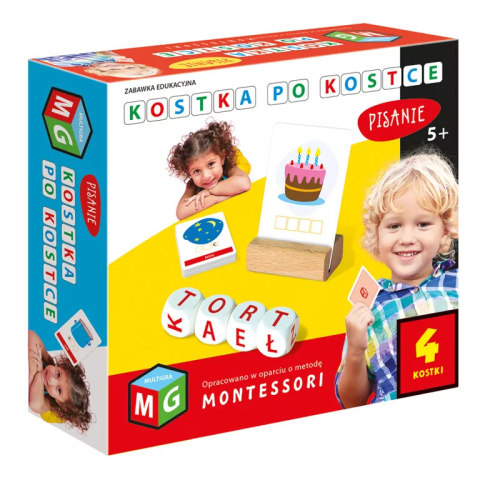 Kostka po kostce PIsanie +5 Montessori 4kostki Kostka po kostce PIsanie +5 Montessori 4kostki
