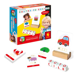 Kostka po kostce PIsanie +5 Montessori 4kostki