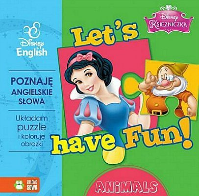 Książeczka z puzzlami lets fun Animals. Nauka angielskiego. Książeczka z puzzlami lets fun Animals. Nauka angielskiego.