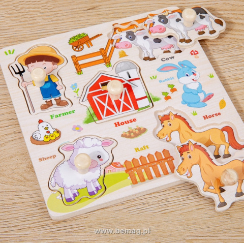 Puzzle drewniane mix 15x15cm pojazdy,dinozaury ,warzywa Puzzle drewniane mix 15x15cm pojazdy,dinozaury ,warzywa