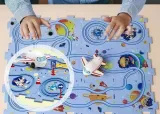 Puzzle interaktywne Tor wyścigowy kosmos.