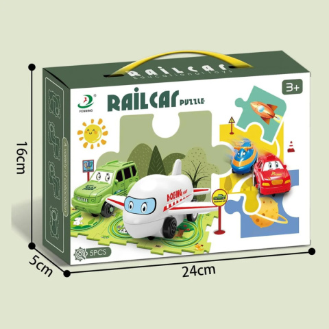 RailCar puzzle interaktywne wzór dinozaury RailCar puzzle interaktywne wzór dinozaury