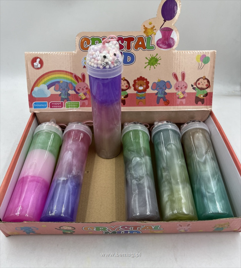 Slime butelka spiralna z brokatem zapachowy misiu 23cm! Slime butelka spiralna z brokatem zapachowy misiu 23cm!