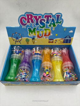 Slime diamentowy 19cm z brokatem, kuleczkami i figurką Stich