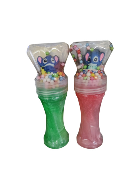 Slime diamentowy 19cm z brokatem, kuleczkami i figurką Stich Slime diamentowy 19cm z brokatem, kuleczkami i figurką Stich