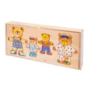 Ukladanka drewniana w pudełku Miś 30x13cm