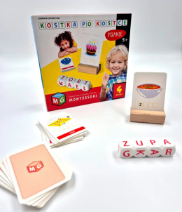 Zabawka edukacyjna kostka po kostce 5 kostek Montessori