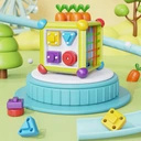 Zabawka sensoryczne dla dzieci kostka wielofunkcyjna 6w1 16cmx16cm